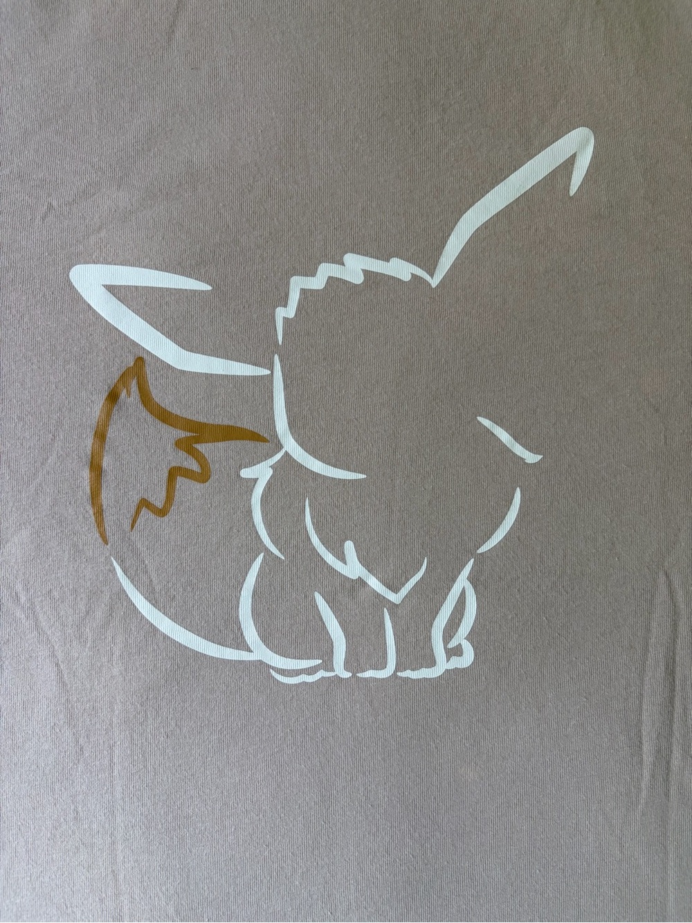 Pokémon x UNIQLO UT Eevee Graphic T-Shirt Beige 2020 Size M - Picture 5 of 16